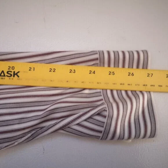 Eddie Bauer Relaxed Fit Mens Size XL Wrinkle Resistant Striped Shirt - Picture 11 of 12